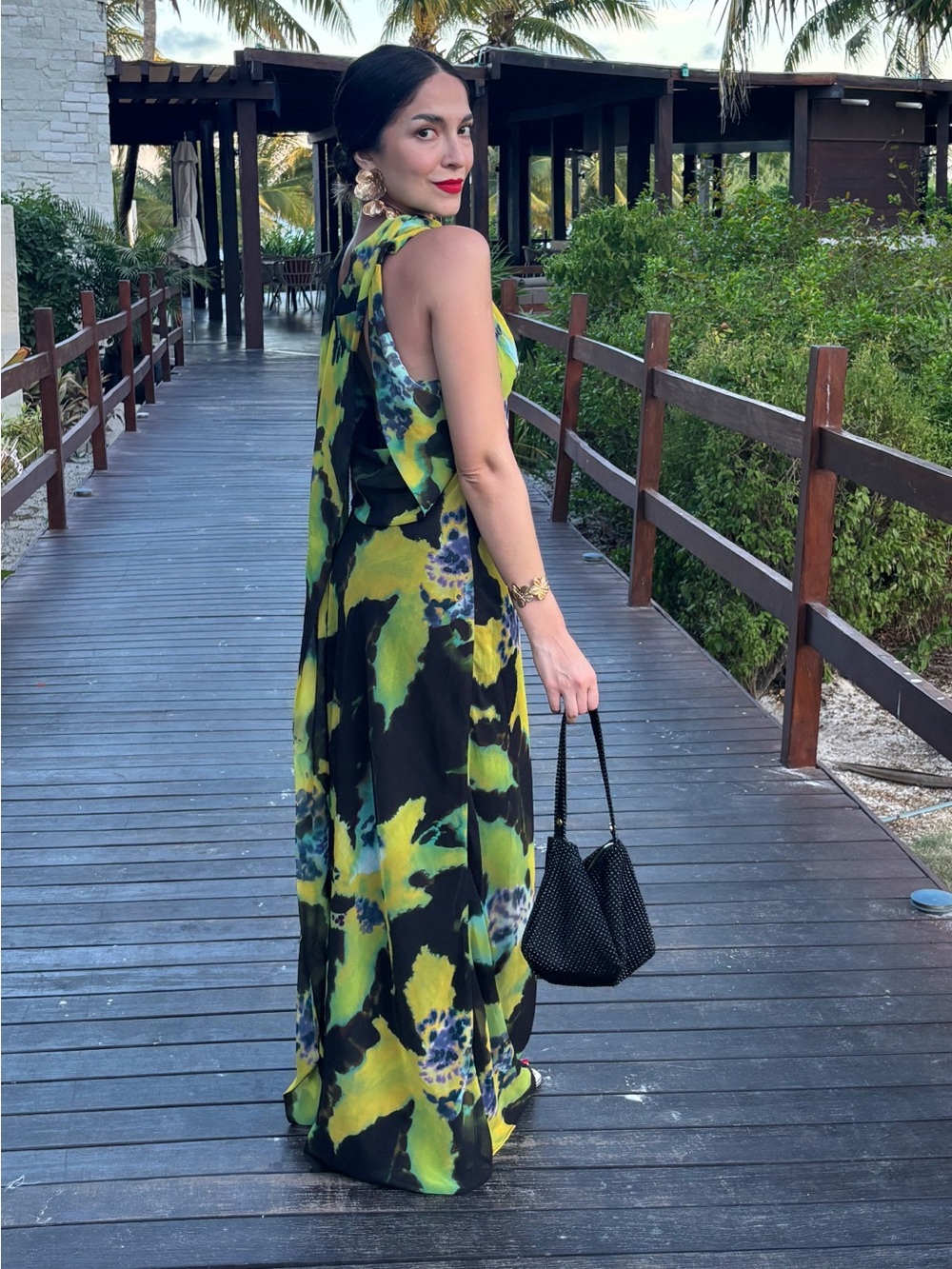 Zara Scarf Maxi Dress Size XS